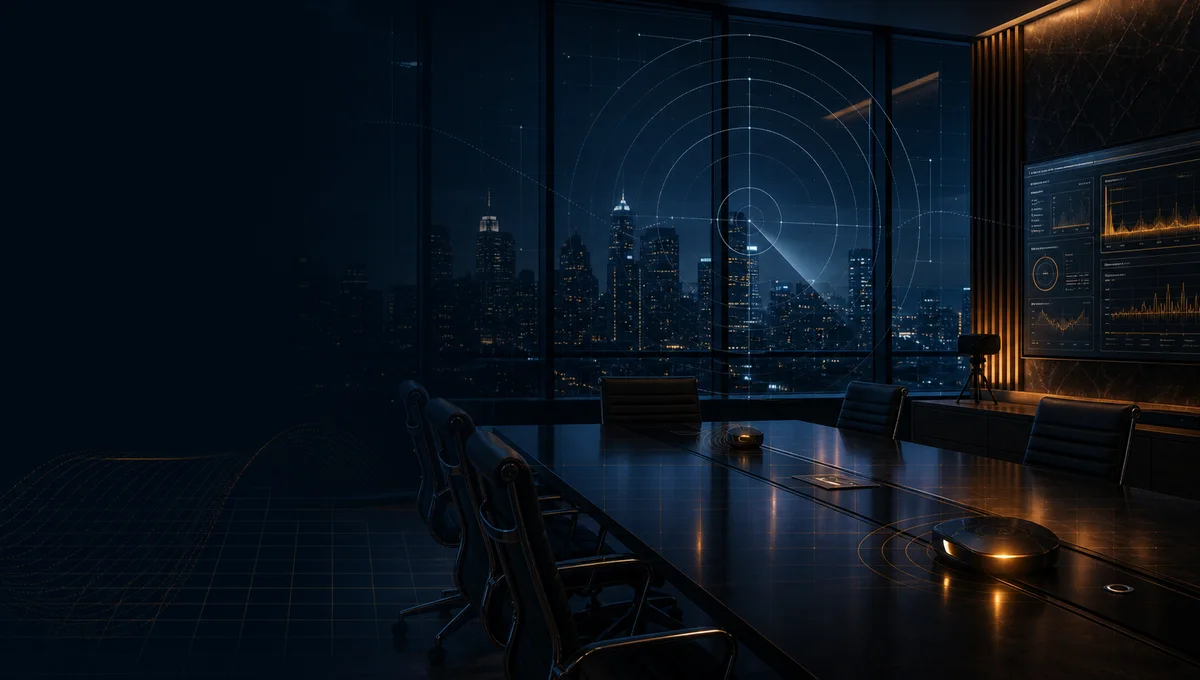 Technical surveillance countermeasures scan in an executive conference room
